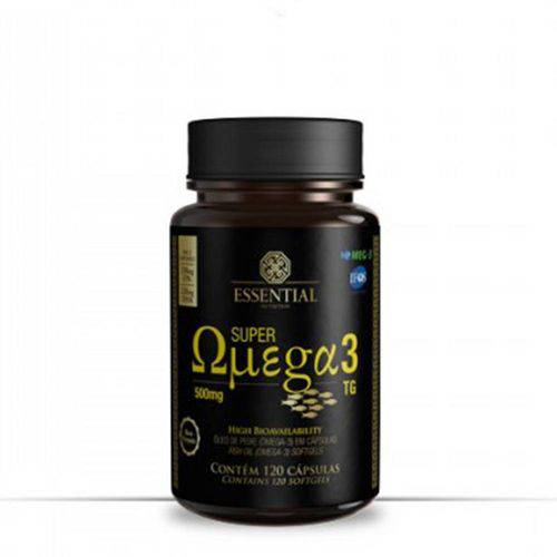 Óleos e Minerais Super Ômega 3 500mg Tg - Essential Nutrition - 120 Caps.