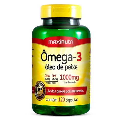 Omega 3 120 Capsulas 1000Mg - Maxnutri