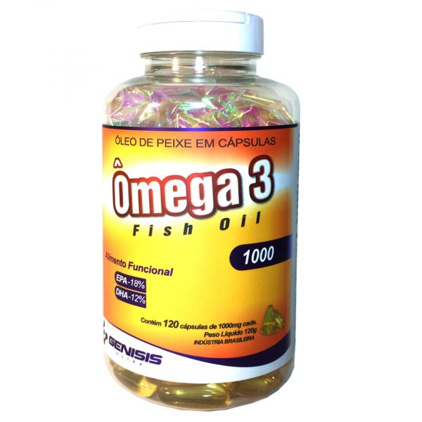 Omega 3 1000mg - 120 Caps Genisis - Genisis Suplementos