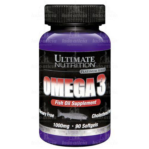 Tudo sobre 'Omega-3 1000mg (90 Softgels) - Ultimate Nutrition'