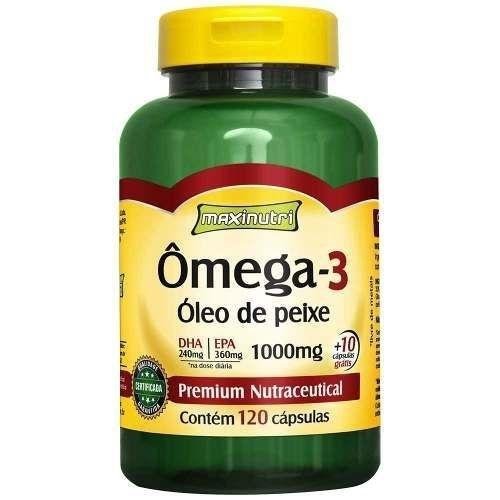 Omega 3 1g 120 Caps Gelatinosas - Maxinutri