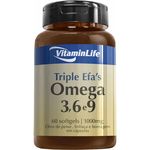 Ômega 3,6 e 9 1000mg (60 Caps) Triple Efa39s - Vitaminlife