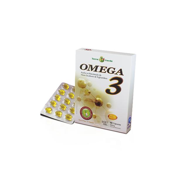 Omega 3 - 60 Cápsulas Soft Gel de 500mg -Terra Verde