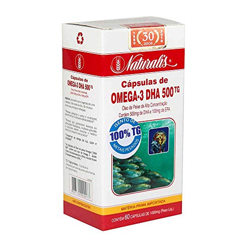 Omega-3 Dha 500, 1000mg, 60 Cápsulas - Naturalis
