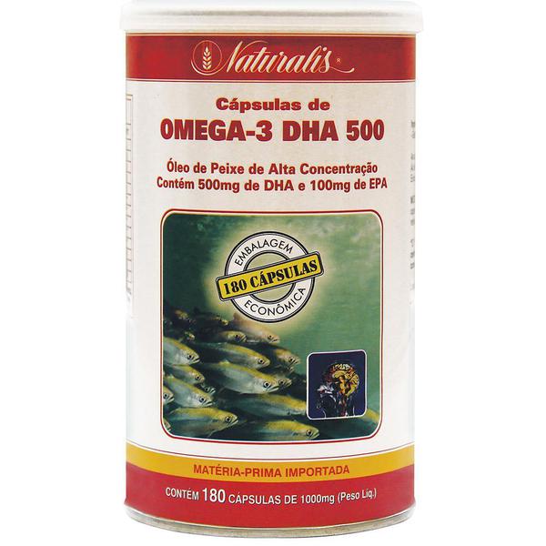 Omega-3 DHA 500 180 Cápsulas Naturalis