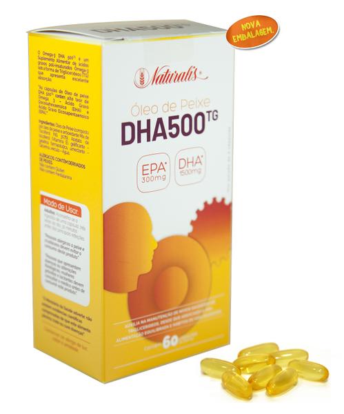 Omega-3 DHA 500 60 Cápsulas - Naturalis