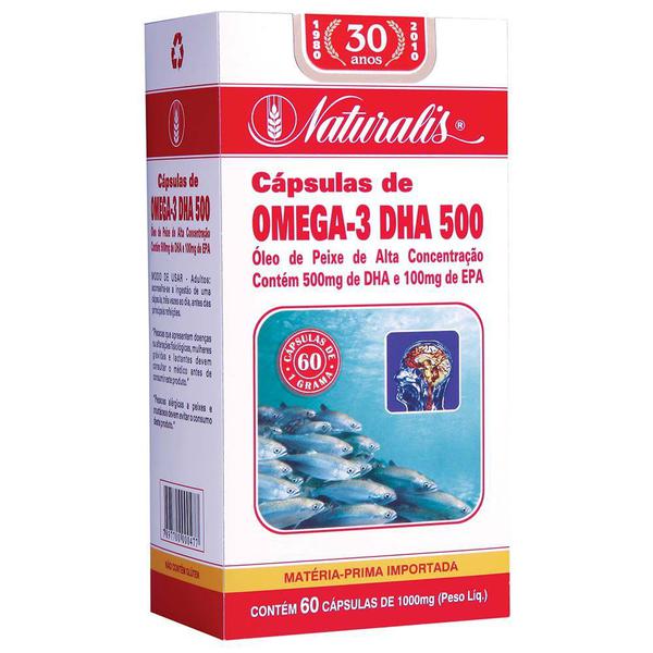 Omega-3 DHA 500 60 Cápsulas Naturalis