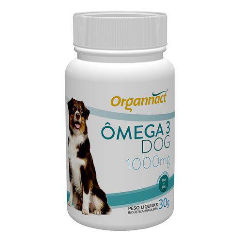 Tudo sobre 'Omega Dog 1000mg Organnact - 30 Cápsula'