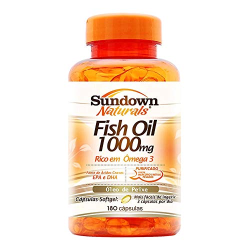 Ômega 3 Fish Oil Óleo de Peixe Sundown 1000mg C/180 Cápsulas
