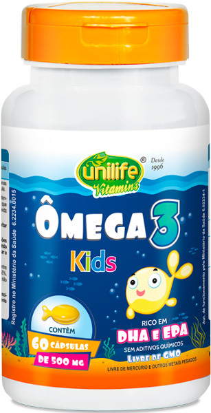 Omega 3 Kids 60 Cápsulas 500 Mg