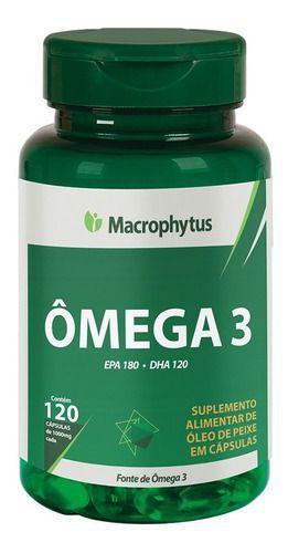 Omega 3 Macrophytus - Óleo de Peixe 1.000mg - 120 Cápsulas