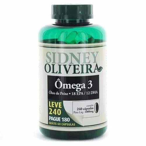 Omega 3 Oleo de Peixe 1000 Mg 240 Capsulas