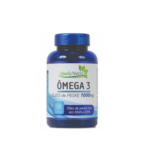 Omega 3 Oleo de Peixe 1000mg - 120 Capsulas - Qualynutri