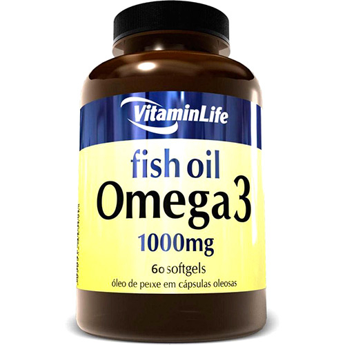Ômega 3 Óleo de Peixe com 60 Cápsulas - Vitaminlife