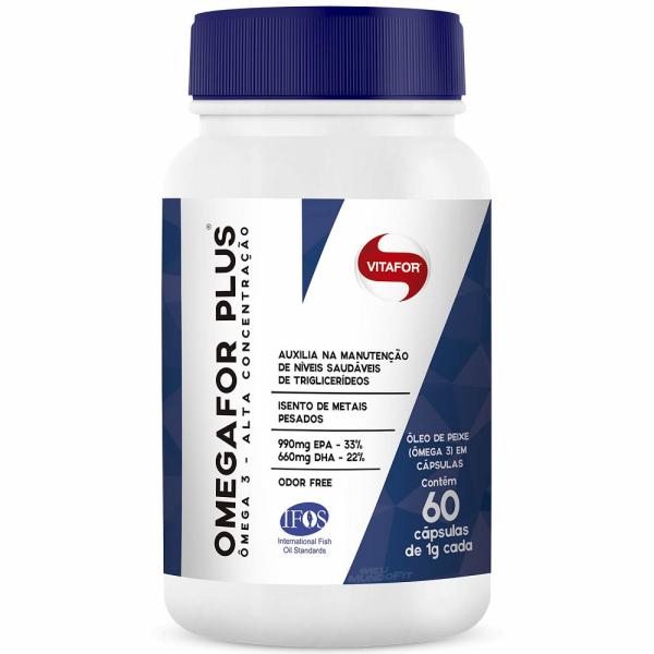 Ômega 3 Omegafor Plus 1000mg 60 Cápsulas - Vitafor
