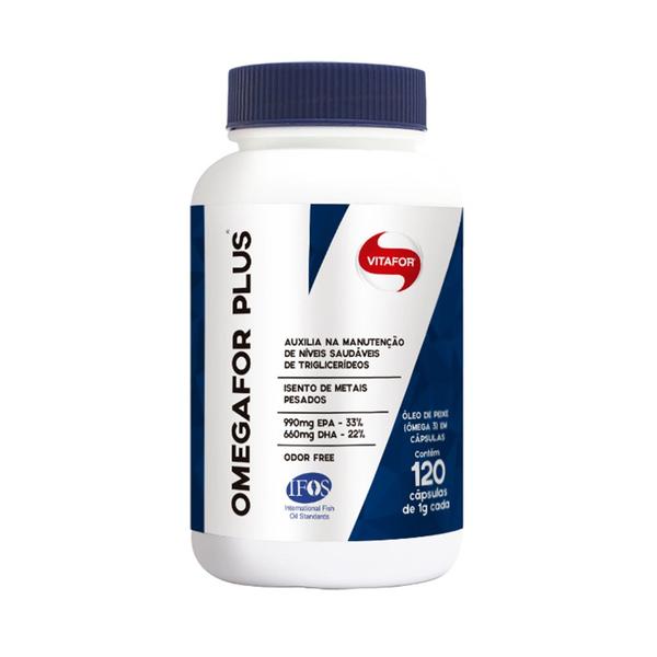 Ômega 3 Omegafor Plus - Vitafor - 120 Cápsulas de 1000mg (27455)
