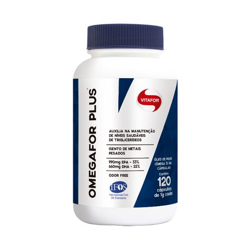 Ômega 3 Omegafor Plus - Vitafor - 120 Cápsulas de 1000mg
