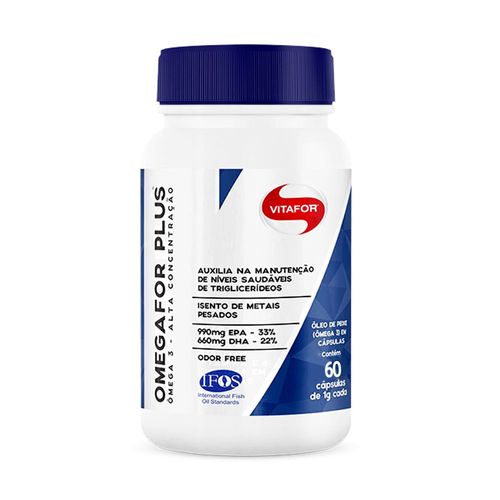 Ômega 3 Omegafor Plus - Vitafor - 60 Cápsulas de 1000mg