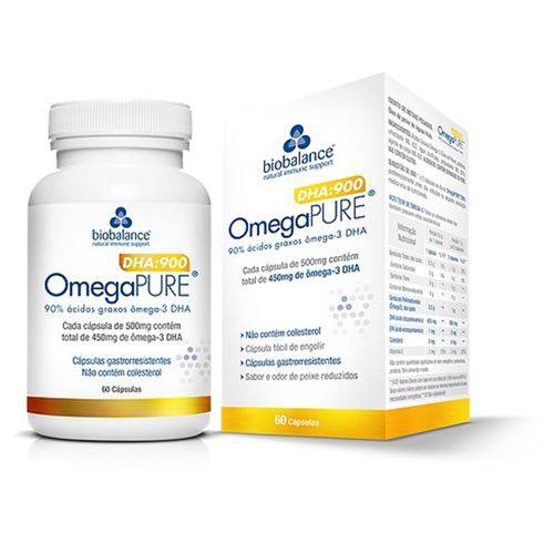 Tudo sobre 'Omega Pure DHA (60caps) - BioBalance'