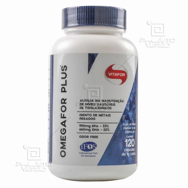 Ômegafor Plus (1000mg) 120 Cápsulas - Vitafor