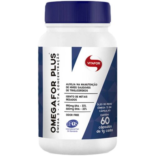 Omegafor Plus EPA 33% 990mg | DHA 22% 660mg (Omega 3) 60 Capsulas - Vitafor