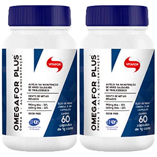 Omegafor Plus - 2 Unidades de 60 Cápsulas - Vitafor