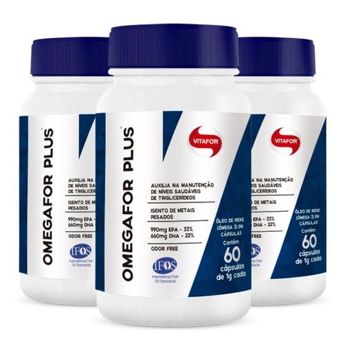 Omegafor Plus Vitafor - 3 Un de 60 Capsulas
