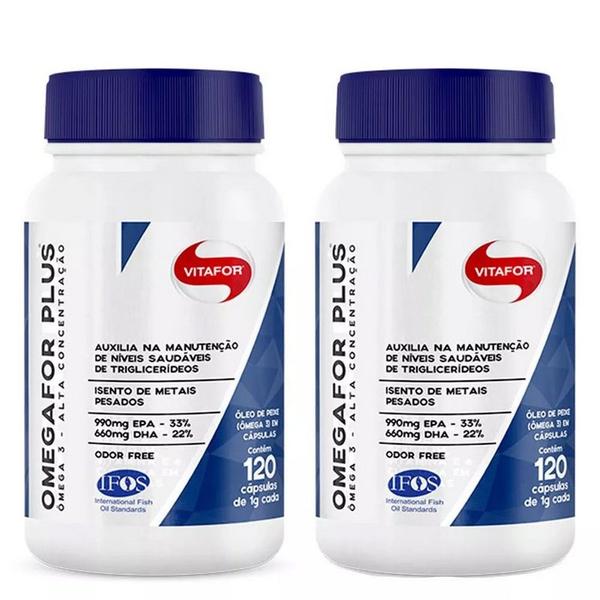 Omegafor Plus - 2x 120 Cápsulas - Vitafor