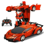 One-chave Deformação Robot Toy transformação do modelo de carro elétrico com controle remoto