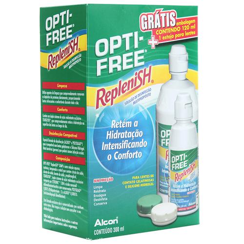 Opti-Free Replenish Com 300 Ml Brinde