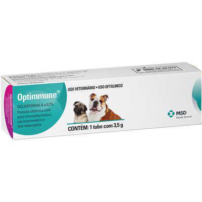 Optimmune Pomada Oftálmica para Cães 3,5 Gr - Msd