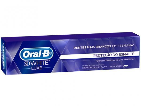 Oral-B 3D White Luxe - Creme Dental Proteção do Esmalte