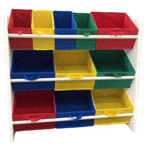Tudo sobre 'Organizador de Brinquedos Infantil OrganiBox Colorido'