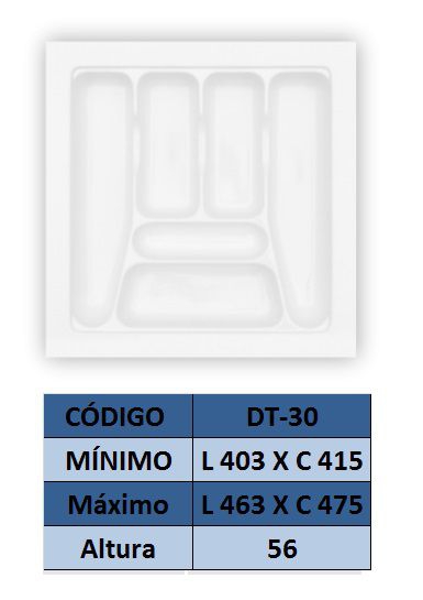 Organizador de Talher Ajustável Medidas Máximas: 463mm X 475mm) OG-30 - Moldplast