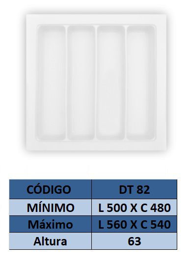 Organizador de Talher Ajustável Medidas Máximas: 560mm X 540mm) OG-82 - Moldplast