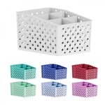 Organizador Rattan 5 Divisórias 20 X 16 X 12 Cm - Paramount