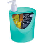 Organizador Suporte Dispenser Detergente Esponja Para Pia Verde