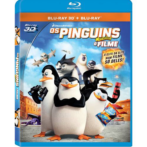 Os Pinguins de Madagascar - o Filme - Blu-Ray 2d Blu-Ray 3d