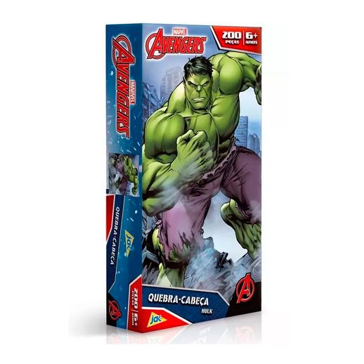 Os Vingadores Quebra Cabeça 200 Peças Hulk - Toyster