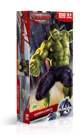 Os Vingadores Quebra Cabeça 200 Peças Hulk Toyster