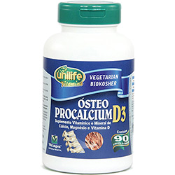 Ósteo Procalcium D3 90 Cápsulas 950mg Cálcio, Magnésio e Vitamina D3 - Unilife