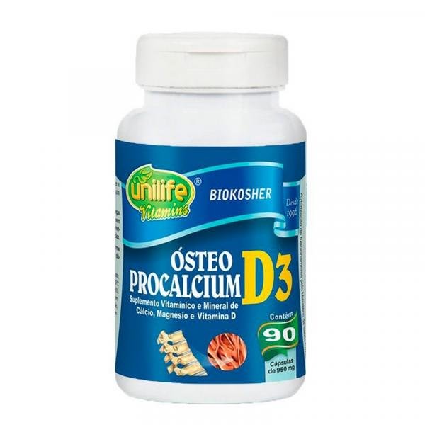 Ósteo Procalcium D3 - 90 Cápsulas - Unilife