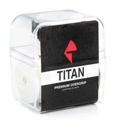 Tudo sobre 'Overgrip Titan Premium Branco com 3 Unidades'