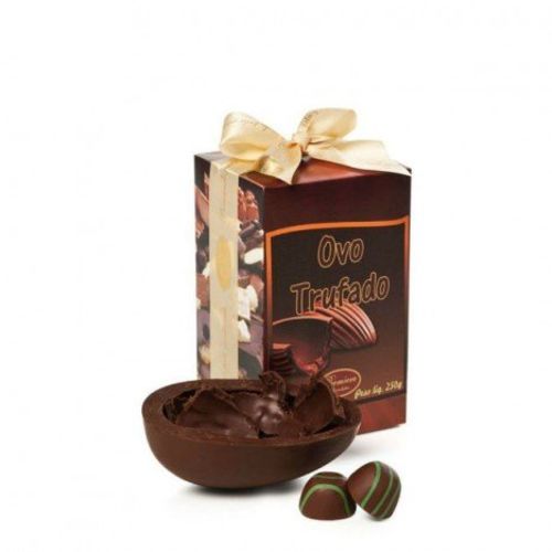 Tudo sobre 'Ovo de Páscoa Trufado Chocolate Belga Callebaut 250 Gramas em Oferta'