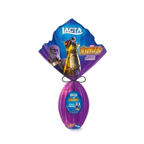 Tudo sobre 'Ovo Thanos Vingadores 157g Lacta'