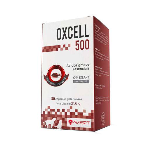 Oxcell 500mg 30 Cápsulas Avert Suplemento