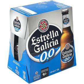 Pack Cerveja Espanhola Estrella Galicia Zero 0,0 (6X250Ml)