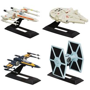 Pack Miniaturas Black Series Star Wars - X-Wings, Millennium Falcon e Tie Fighter - Hasbro