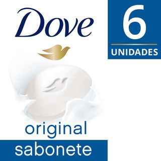 Pacote com 6 Sabonete em Barra Dove Original 90g