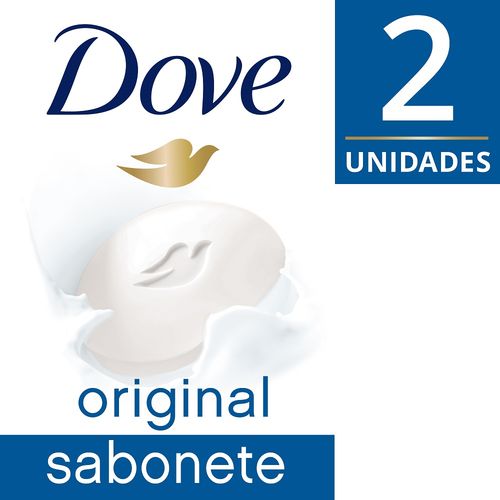 Pacote com 2 Sabonetes em Barra Dove Original 90g